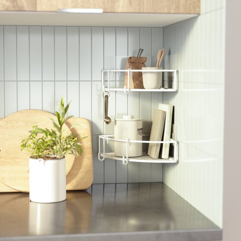 Umbra Cubiko Corner Bins, Set Of 2