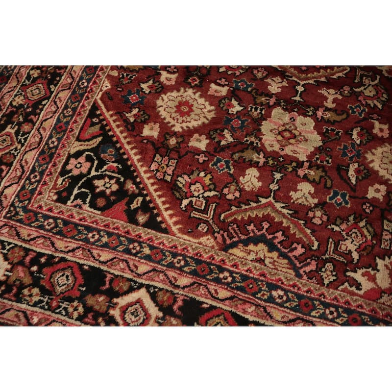 Hand Knotted Oriental 100% Wool Carpet Traditional Floral Oranges & Rust Mahal Area Rug - 12' 0'' X 10' 3''