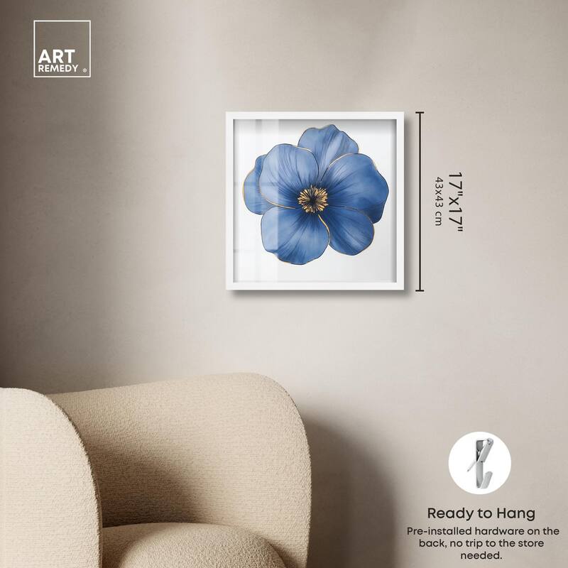 Blue Brilliance II Shadowbox by Art Remedy