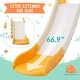 preview thumbnail 6 of 22, 4 In 1 Toddler Slide And Swing Set Kids Freestanding Climber Slide Playset With Basketball Hoop Rocket Themed Slide