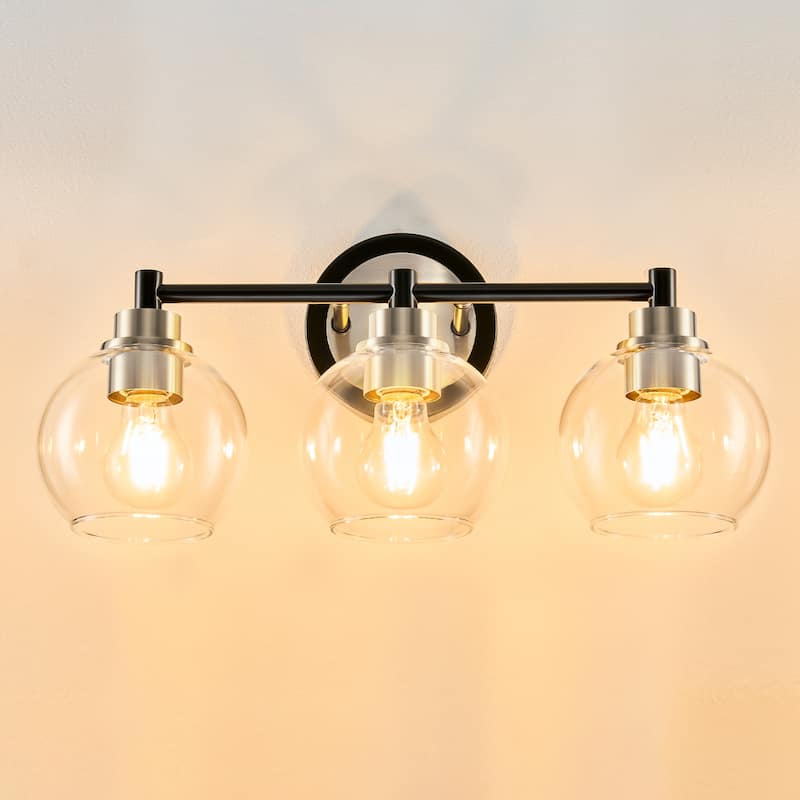 Dimmable Bathroom Vanity Light Globe Glass Shades