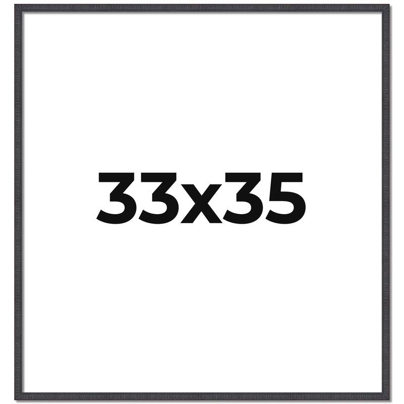 33x35 Frame Brown Picture Frame - Complete Modern Photo Frame Includes