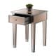 preview thumbnail 10 of 30, Convenience Concepts Gold Coast Mirrored 1 Drawer End Table
