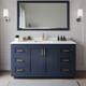 Option Dark Blue / White Quartz Top / Brushed Gold