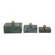 Option Green Gold Set of 3 - 6.05"W ,5.75"H
