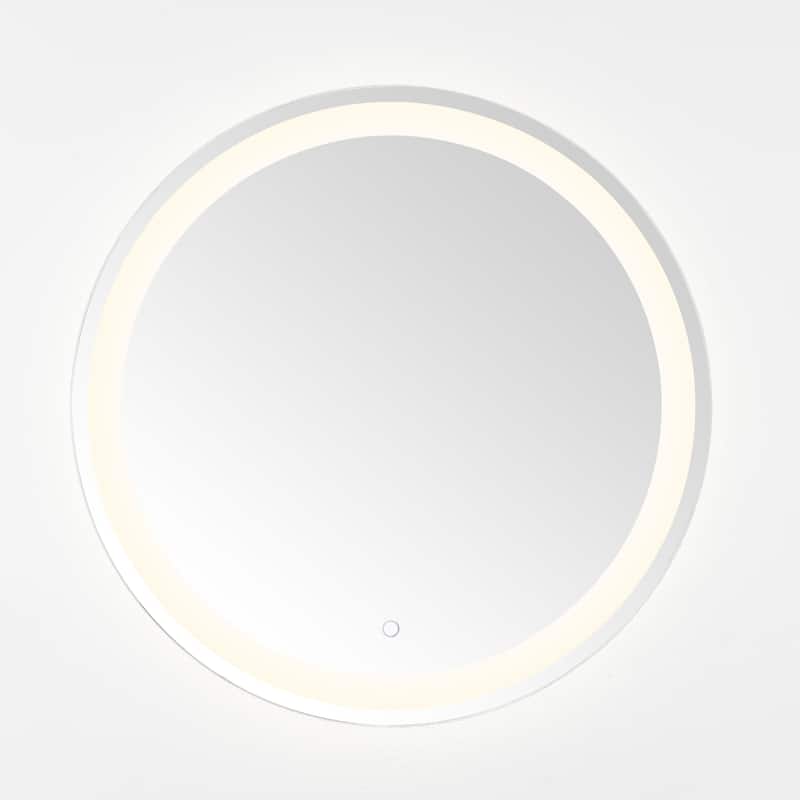 SAFAVIEH Home Caspar 30" LED Vanity Mirror - Silver / White