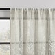 preview thumbnail 8 of 12, Indigo Road by Egypt Sherrod Palo Global Embroidery Semi-Sheer Rod Pocket 1-Piece Curtain Panel, Single Panel 50" x 84" - Natural
