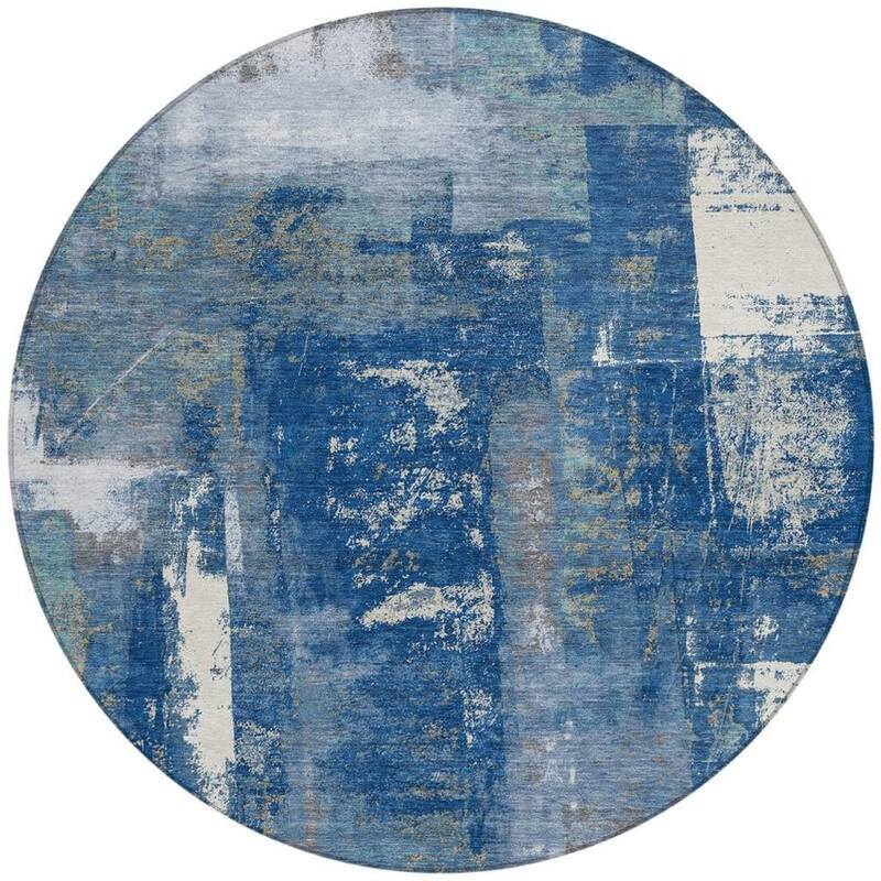 HomeRoots Abstract Transitional Rectangle Outdoor Rug