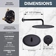 preview thumbnail 29 of 74, WOWOW Wall Mount 9-Spray Shower Faucet with Handshower