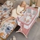 preview thumbnail 13 of 16, Height Adjustable Bedside Sleeper with Storage Bag and Soft Mattress for Baby - 24.5" x 40" x 29.5"-34.5"