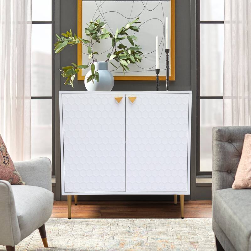 2 Door Blue Locker Accent Cabinet