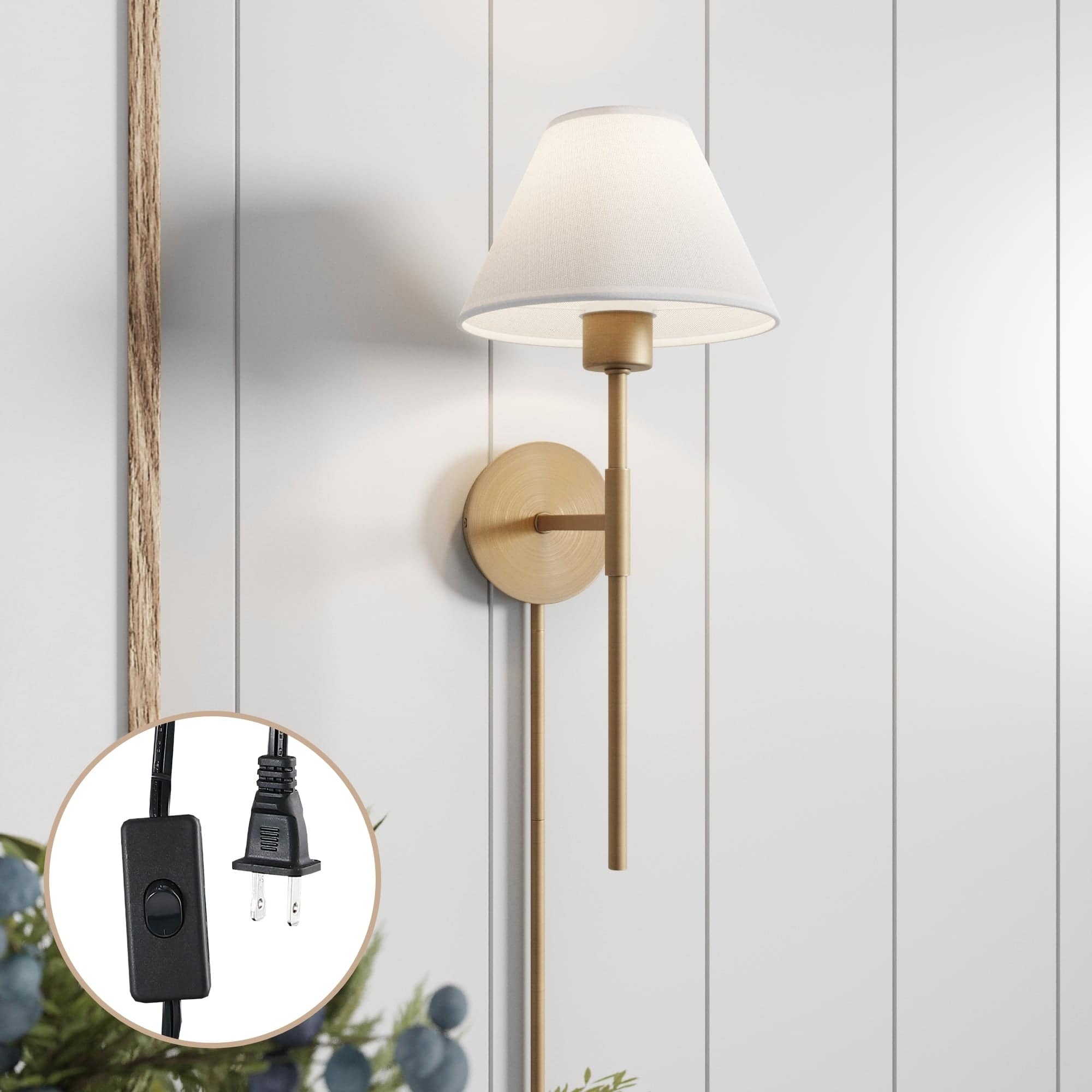 Option Vintaged Brass/White
