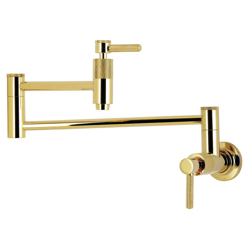 Kingston Brass KS810.KNL Convergent 3.8 GPM Wall Mounted Single Hole - Polished Brass