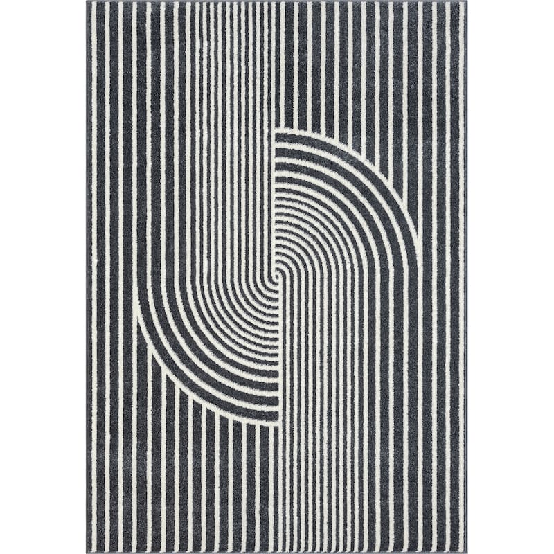 Abani Rugs Nuevo Beige Arch Pattern Knot Area Rug