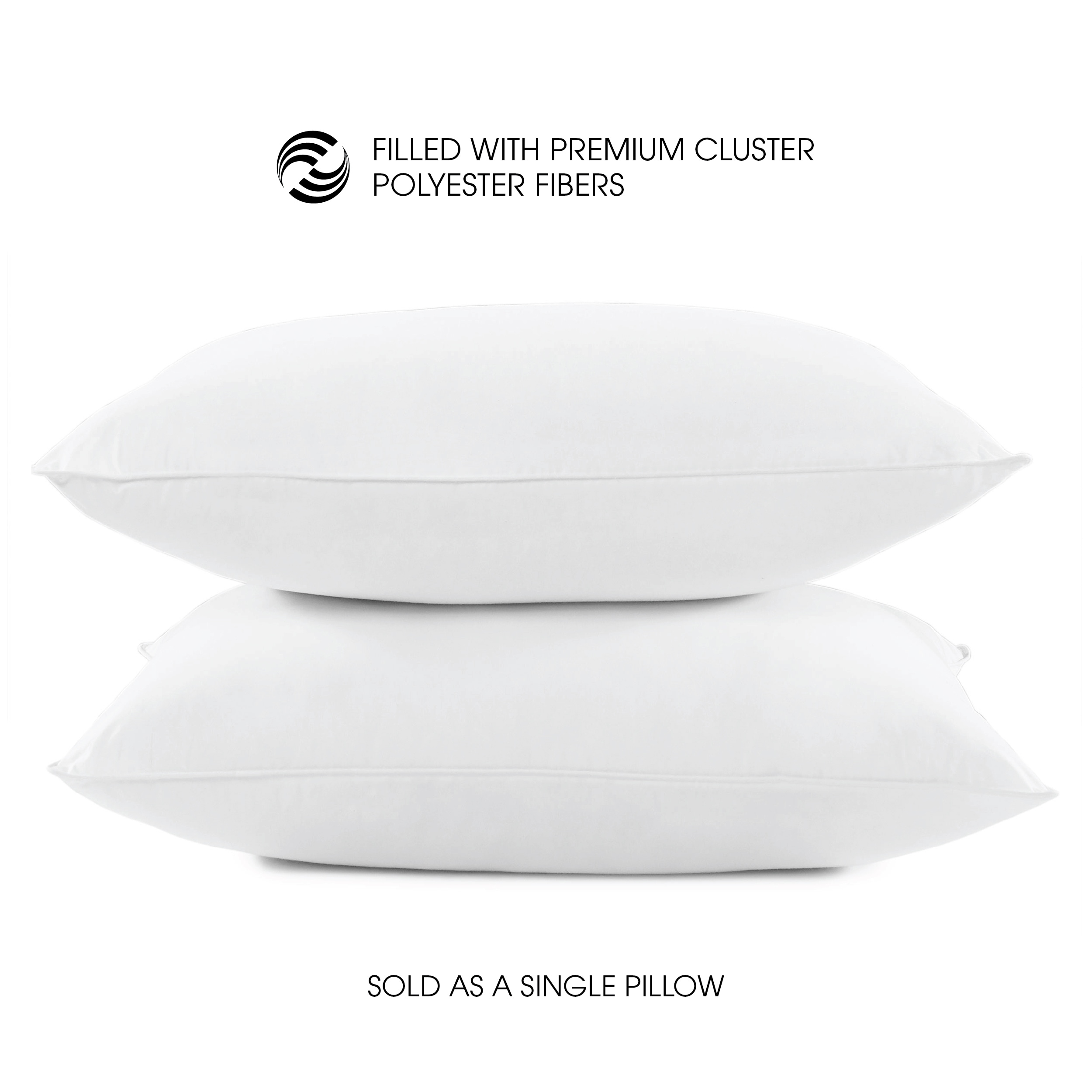 I AM Side Sleeper Pillow White Standard
