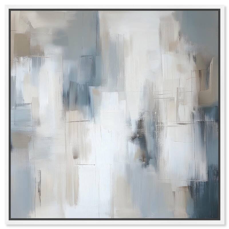 Sculpted Surface Canvas by Art Remedy - White - 30" x 30"