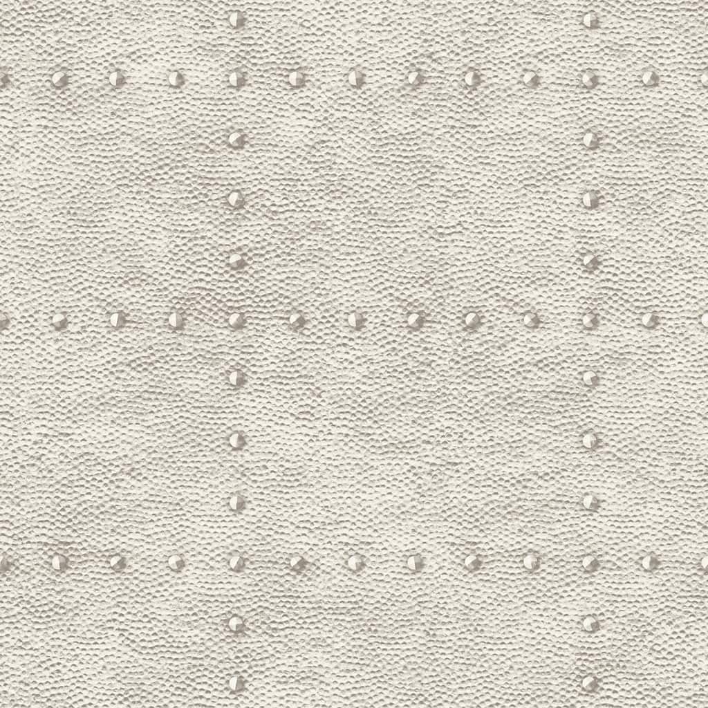 A-Street Prints Goldberg Ivory Hammered Metal Wallpaper