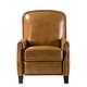 preview thumbnail 3 of 97, Gladis Cigar Genuine Leather Recliner with Nailhead Trim