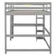 preview thumbnail 56 of 91, Modern Solid Wood Loft Bed with Built-in Desk, Safety Ladder