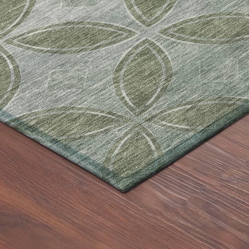 Machine Washable Indoor/ Outdoor Modern Gia Chantille Rug
