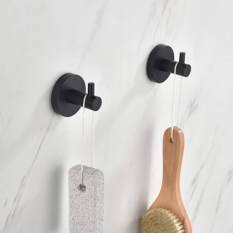 Circular 4-Piece Bathroom Hardware Set