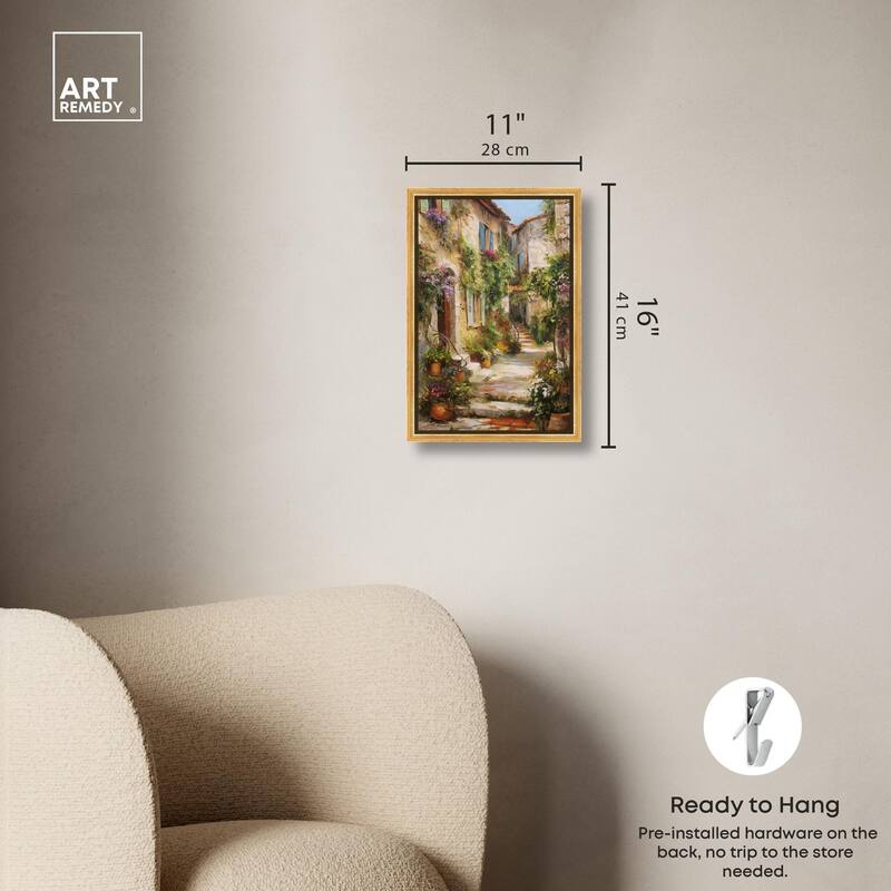 Mediterranean Charm II Canvas by Art Remedy