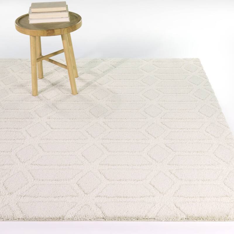 Ardan Modern Luxe Area Rug - Beige - 5'3" x 7'