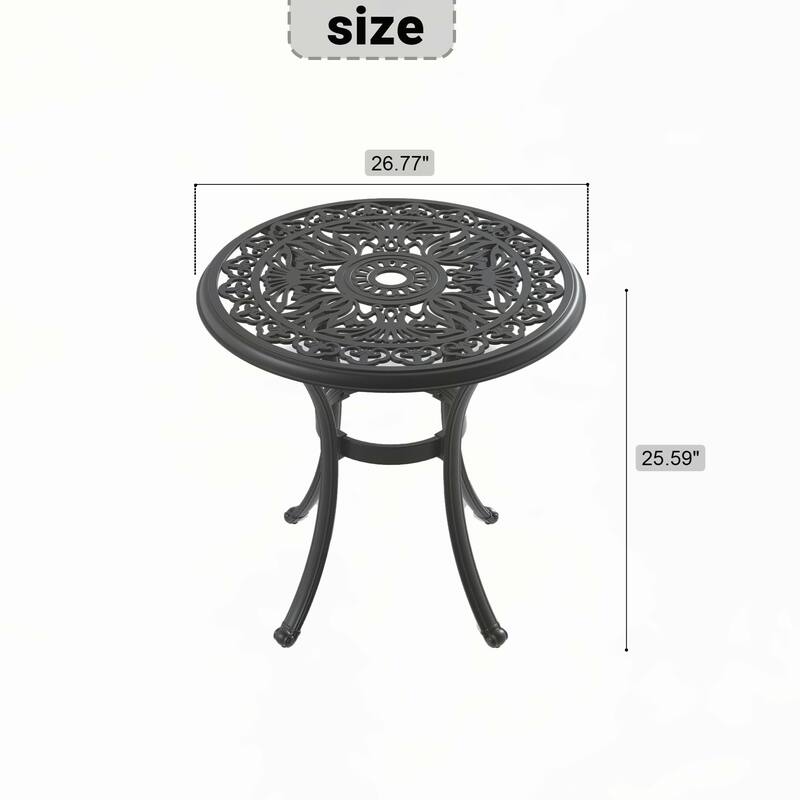 Cast Aluminum Patio Dining Table
