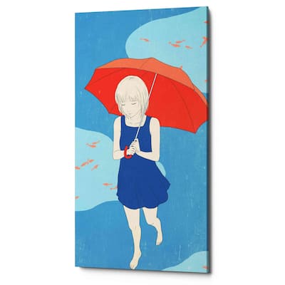 Epic Graffiti 'Afternoon Fish' by Sai Tamiya, Canvas Wall Art