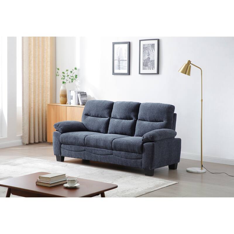 Summerton 78 in. Pillow Top Arm Polyester Straight Sofa
