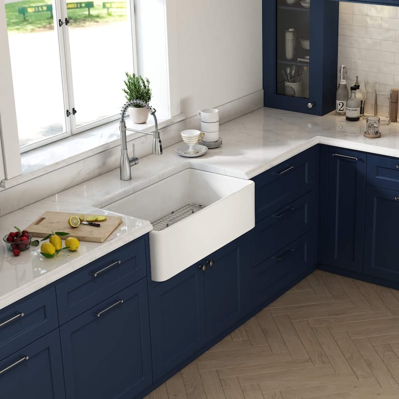 Pure 33 Inches Farmhouse Kitchen Fireclay Sink