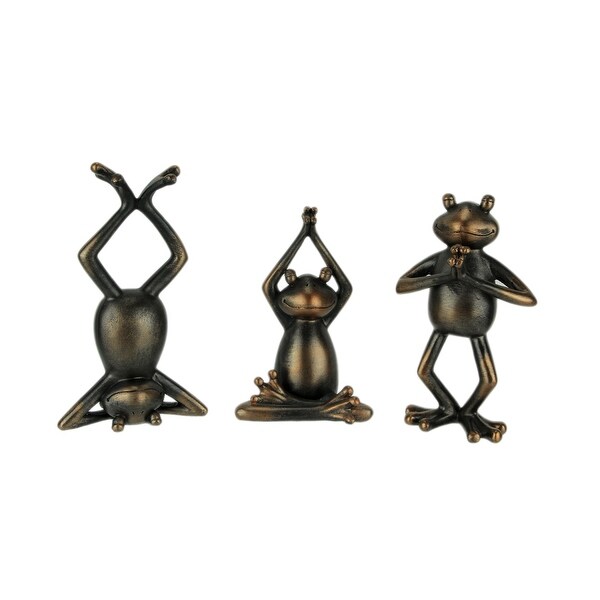 frog yoga figurines