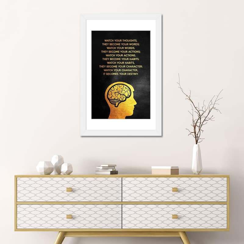 iCanvas "Watch Your Thoughts" by Adrian Baldovino