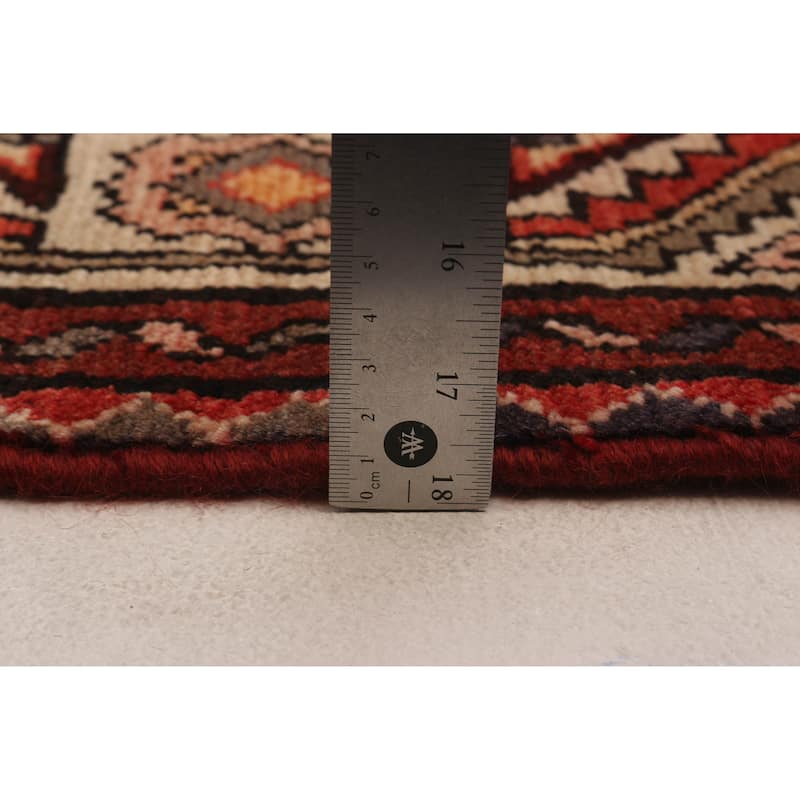 ECARPETGALLERY Hand-knotted Andelz Red Wool Rug - 3'3 x 10'1