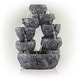 preview thumbnail 2 of 10, Alpine Corporation 14" Tall Tabletop 5-Tier Cascading Waterfall Fountain with LED Lights