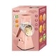 preview thumbnail 1 of 5, NutriSlicer Vegetable Slicer Cheese Grater Potato Slicer Salad Chopper with Suction Base Light Pink