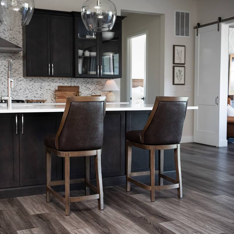 Maven Lane Vienna Swivel Kitchen Stool