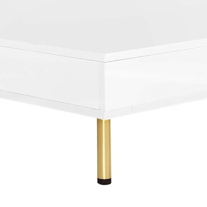 Contemporary Classic High Gloss Wooden Square Coffee Table