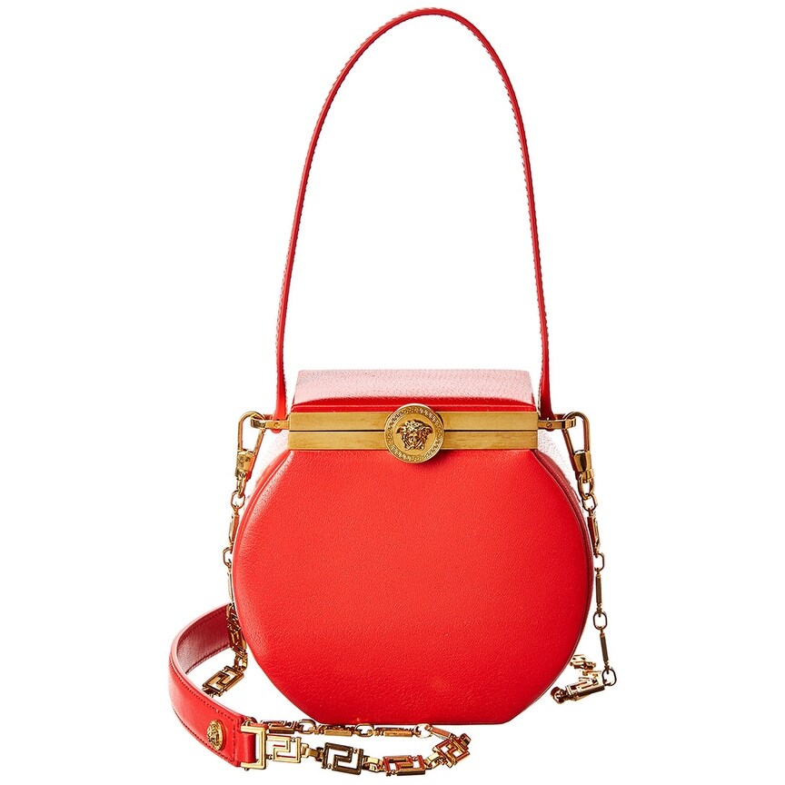 Versace Round Conglobo Leather Shoulder Bag Round Conglobo Leather Shoulder Bag