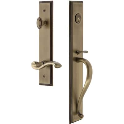 Grandeur Carre Solid Brass Rose Left Handed Keyed Entry Single