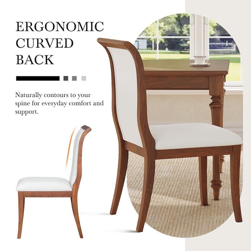 Traditional Kitchen Set with Upholstered Chairs and Round Dining Table