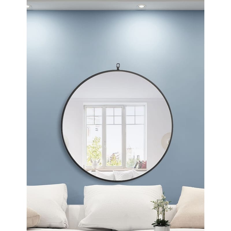 Elegant Lighting Eternity 32" Diameter Circular Metal Framed Wall