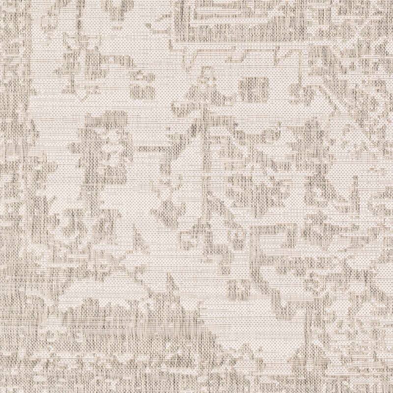 Hauteloom Canadian Living Room, Bedroom Patio Outdoor Area Rug - Gray, Medium Gray, Peach - 2' x 2'11"