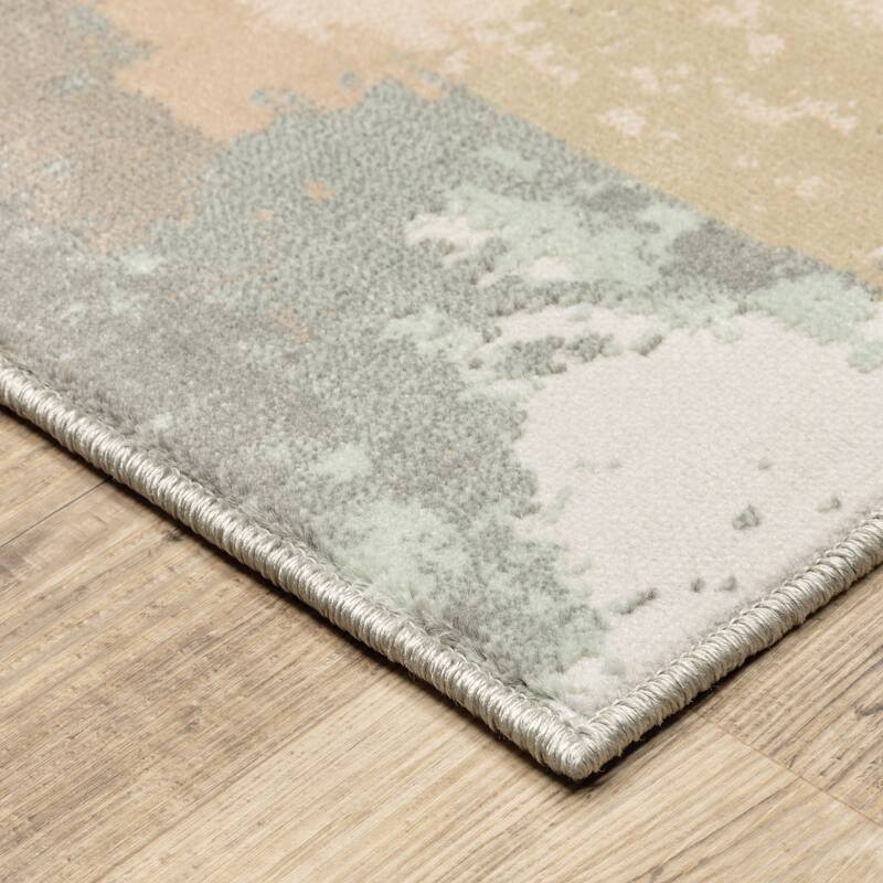 Style Haven Cosette Distressed Abstract High-Low Pile Area Rug
