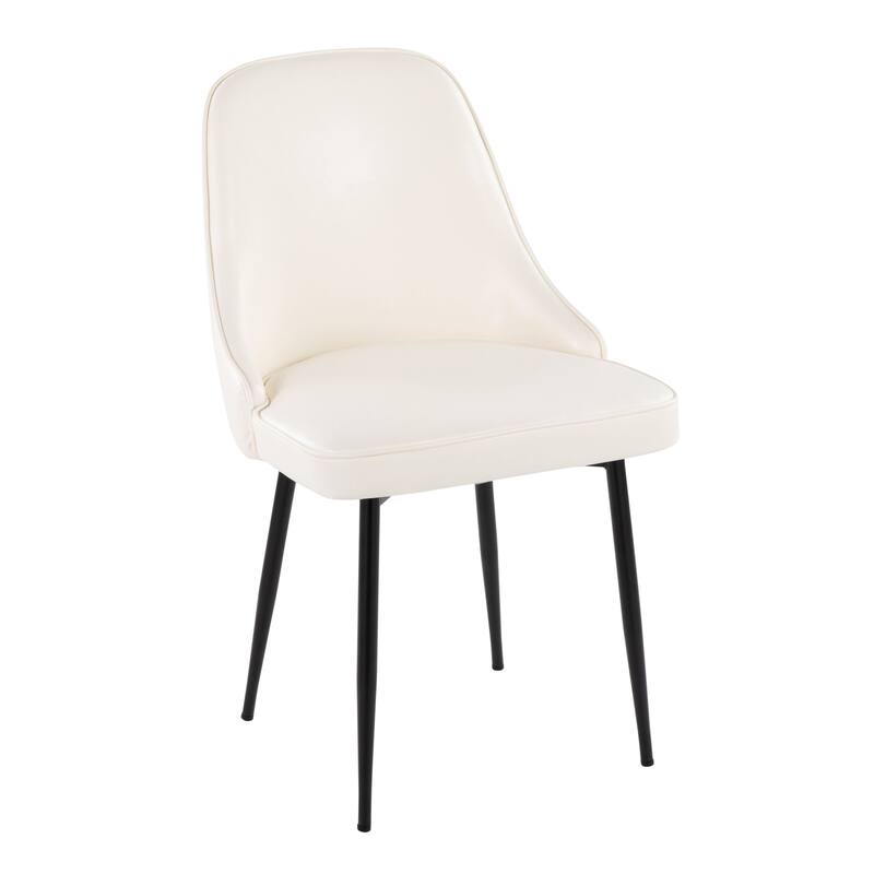 Silver Orchid Naldi Faux Leather Dining Chair - Set of 2