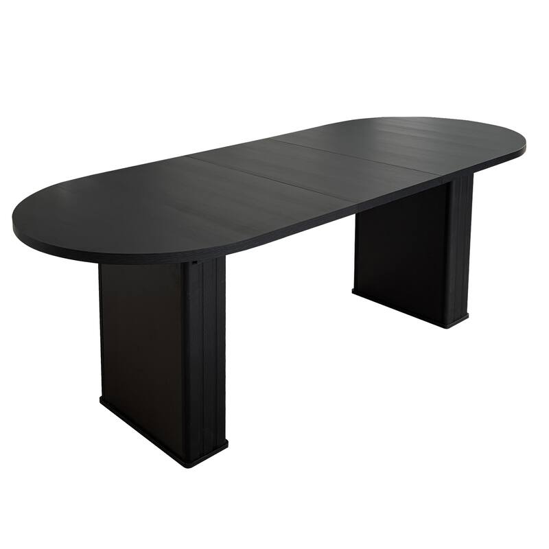 Home Office Table Meeting Table, Extendable Dining Table Coffee Table, Kitchen Table with Rounded Corners