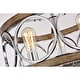 preview thumbnail 25 of 23, Warehouse of Tiffany Shacer 3-light Hoop Design Ceiling Lamp