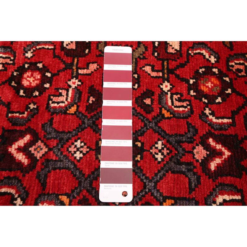 ECARPETGALLERY Hand-knotted Andelz Red Wool Rug - 3'8 x 10'9