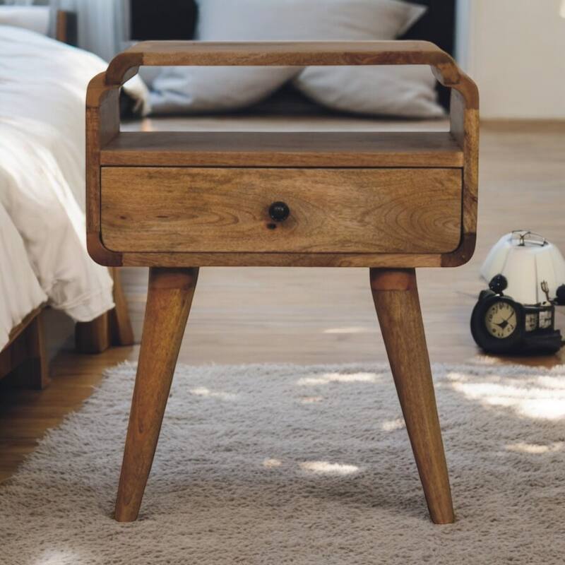 Artisan Furniture Solid Wood Newton Oak-ish Nightstand