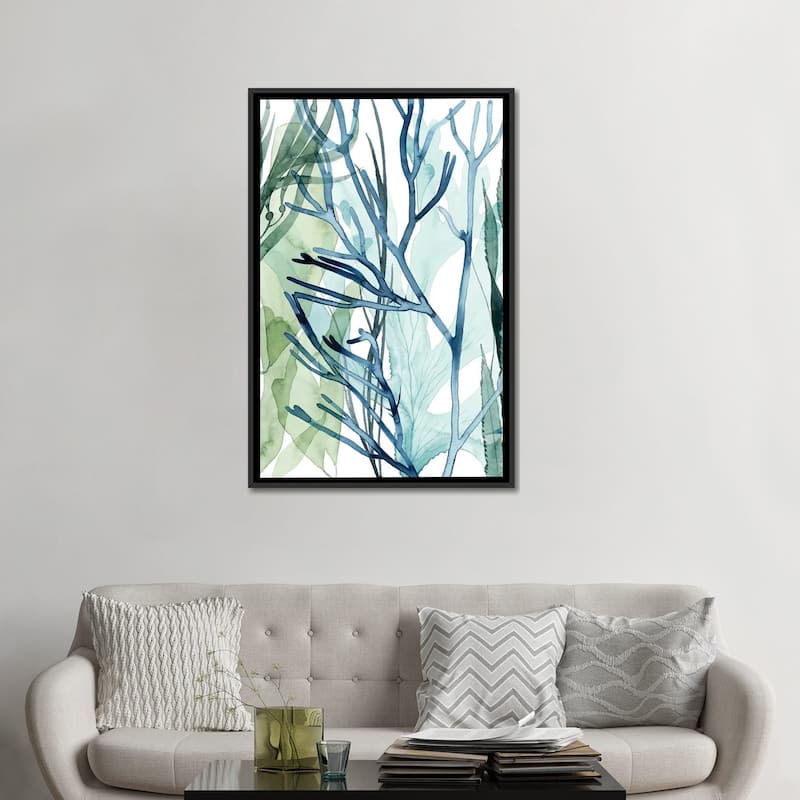 iCanvas "Sea Leaves II" by Grace Popp Framed Canvas Print